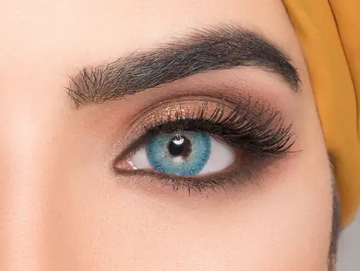 لنز رنگی آبی عسلی ویکتوریا دسی بلو - Image 2