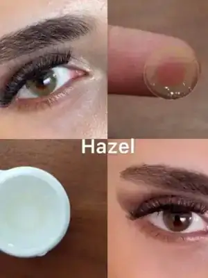 Alternative view of لنز رنگی سبز عسلی هیپنوس هازل