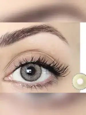 Alternative view of لنز رنگی سبز عسلی رینبو سول براون تن 3