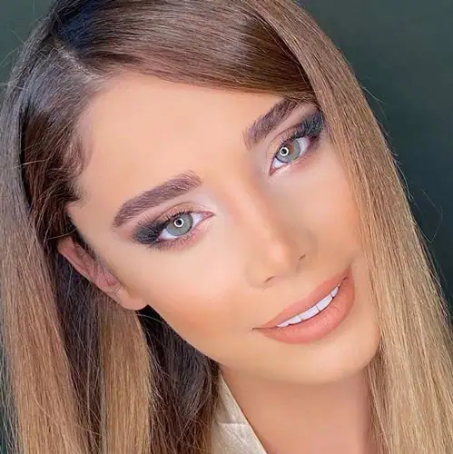 خرید لنز رنگی طوسی سبز لابلا شادو