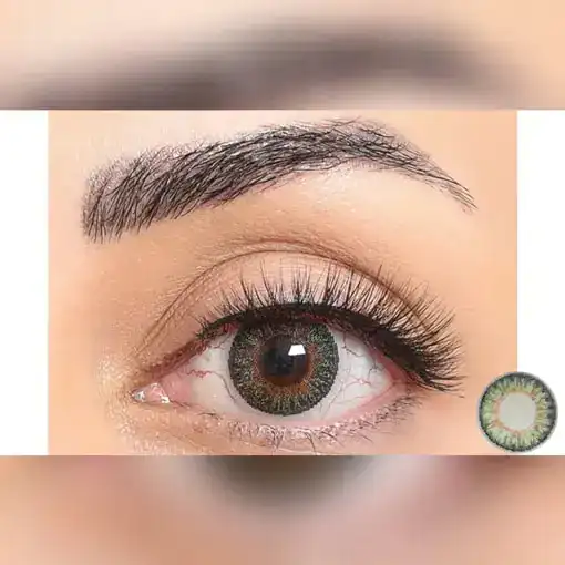لنز رنگی سبز عسلی فستیوال مورنینگ گرین تن 3 - Image 2