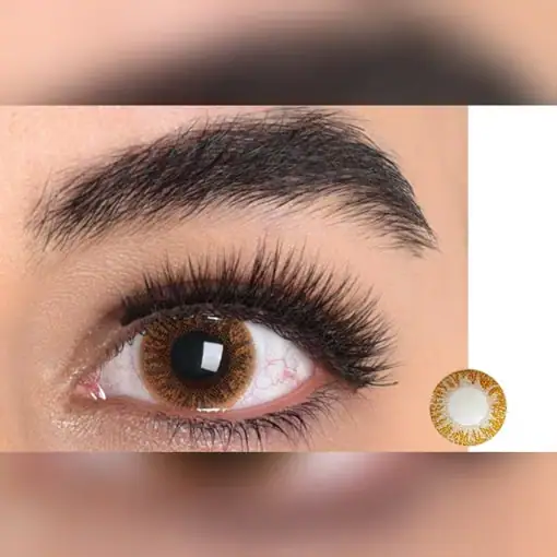 لنز رنگی عسلی مارشال براون تن 1 - Image 2