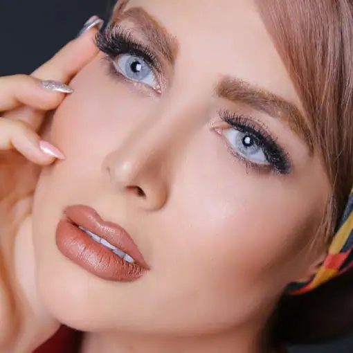 خرید لنز رنگی طوسی آبی کلیر ویژن U581