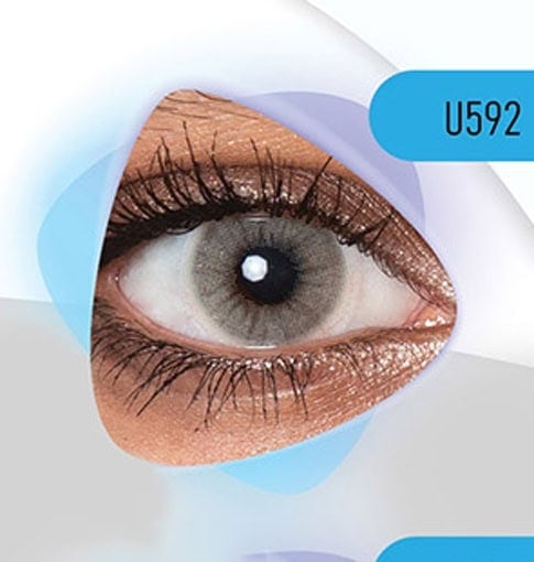 خرید لنز رنگی طوسی یخی کلیر ویژن U592
