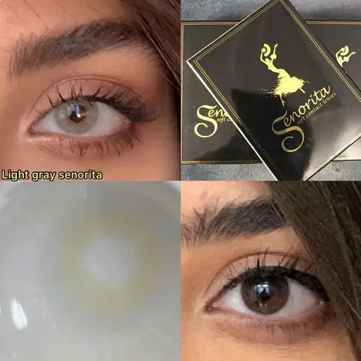 لنز رنگی طوسی سبز سنوریتا لایت گری - Image 2