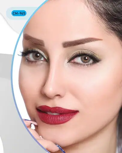 خرید لنز رنگی طوسی عسلی کلیر ویژن CM965