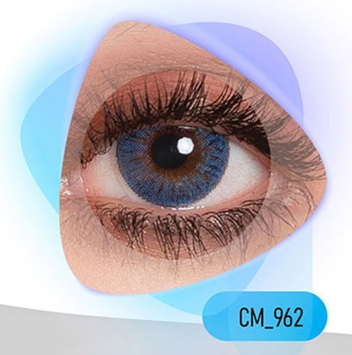 خرید لنز رنگی آبی کلیر ویژن CM962