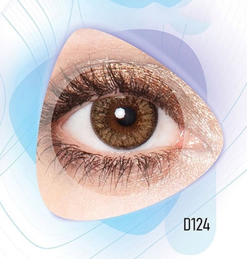 خرید لنز رنگی عسلی کلیر ویژن D124