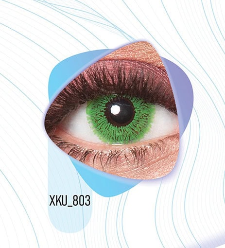 خرید لنز رنگی سبز کلیر ویژن XKU803