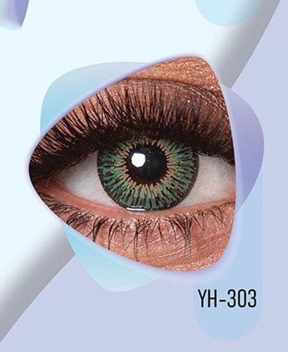 خرید لنز رنگی سبز عسلی کلیر ویژن YH303