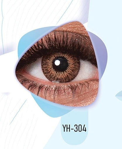 خرید لنز رنگی عسلی کلیر ویژن YH304