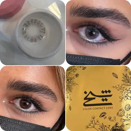 لنز رنگی طوسی شیخ بیوتی آنجل گری - Image 2
