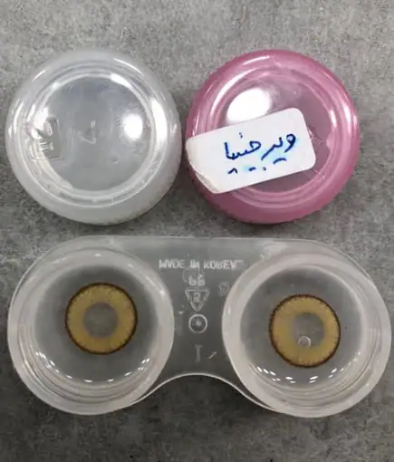 لنز رنگی سبز عسلی آیس کالر ویرجینیا - Image 2