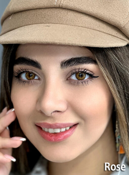 خرید لنز رنگی یونیک رز