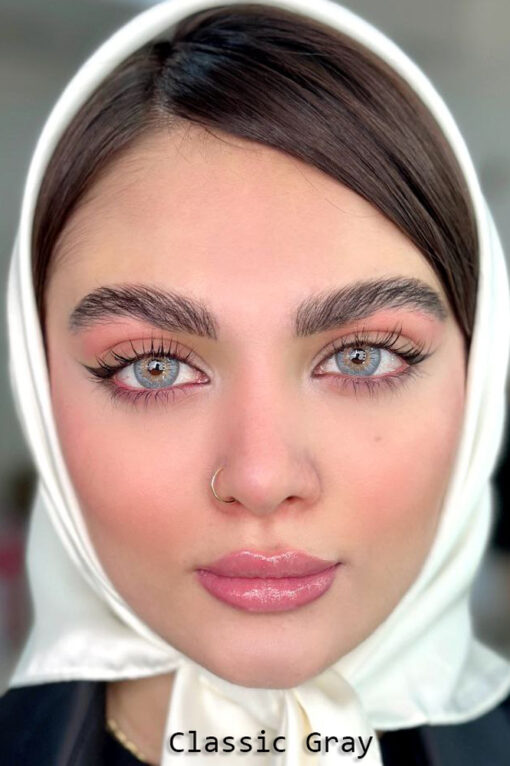خرید لنز سالانه رنگ کلاسیک گری یونیک