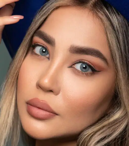 خرید لنز رنگی آبی اپتی کالر روبی بلو