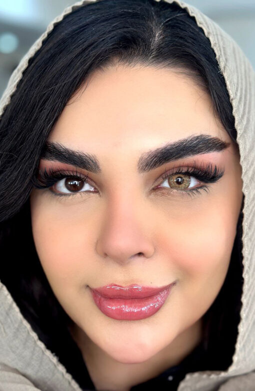 خرید لنز عسلی رنگ فلامینگو