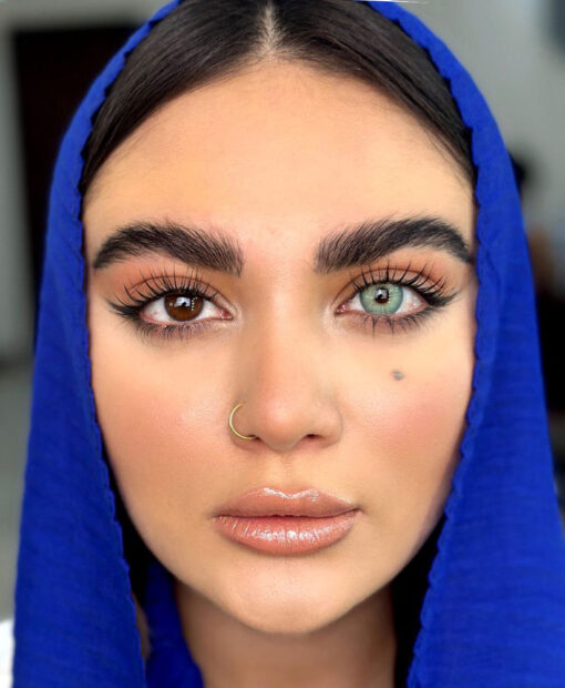 خرید لنز سبز آبی رنگ باربی بلو