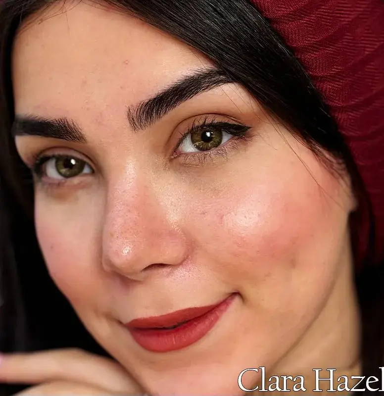 لنز رنگی سبز عسلی رز کلارا هیزل - Image 3