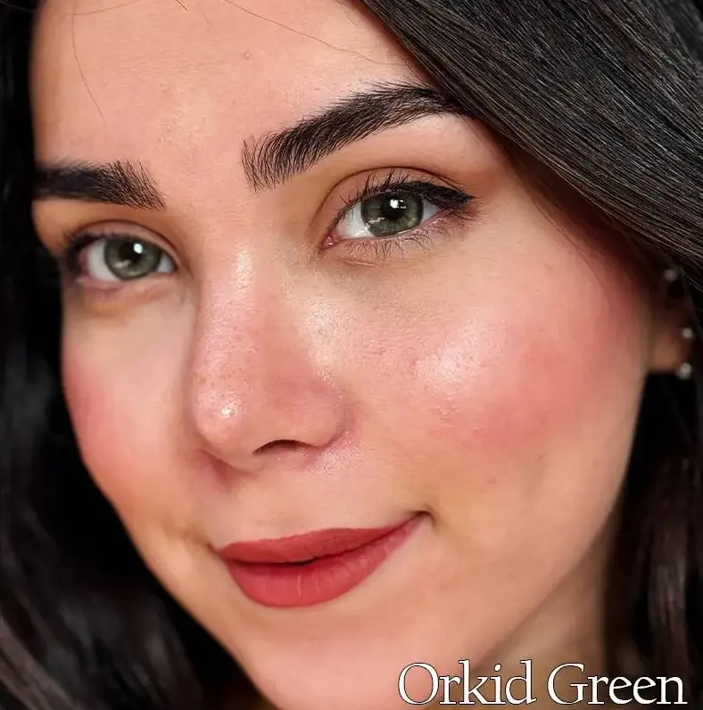 لنز رنگی سبز رز اُرکید گرین - Image 3