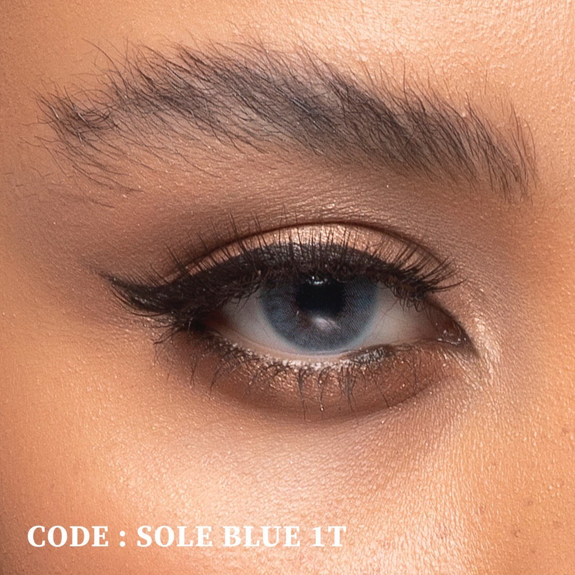 لنز رنگی آبی یخیSole Blue 1T برند رینبو