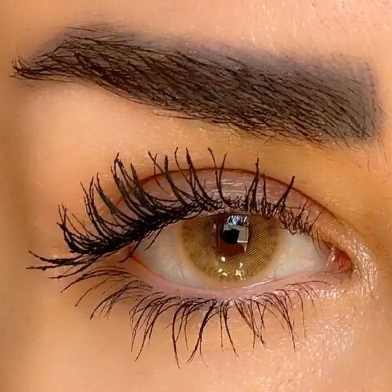 لنز عسلی خاکی کافی سلنا