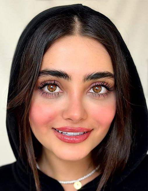 لنز رنگی عسلی یونیک کلوپاترا هیزل