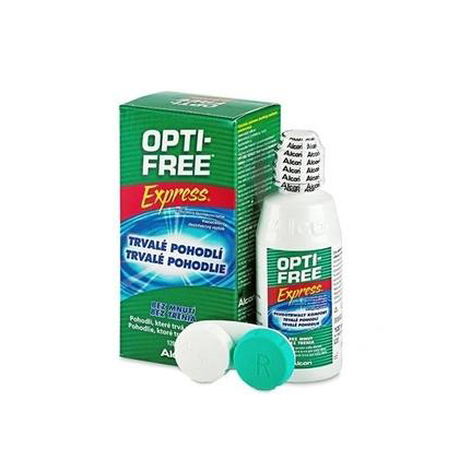 مایع لنز اپتی فری مدل Opti Free Express حجم 120 میلی لیتر