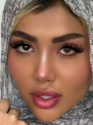 لنز عسلی خاکی بدون دور کافی سلنا