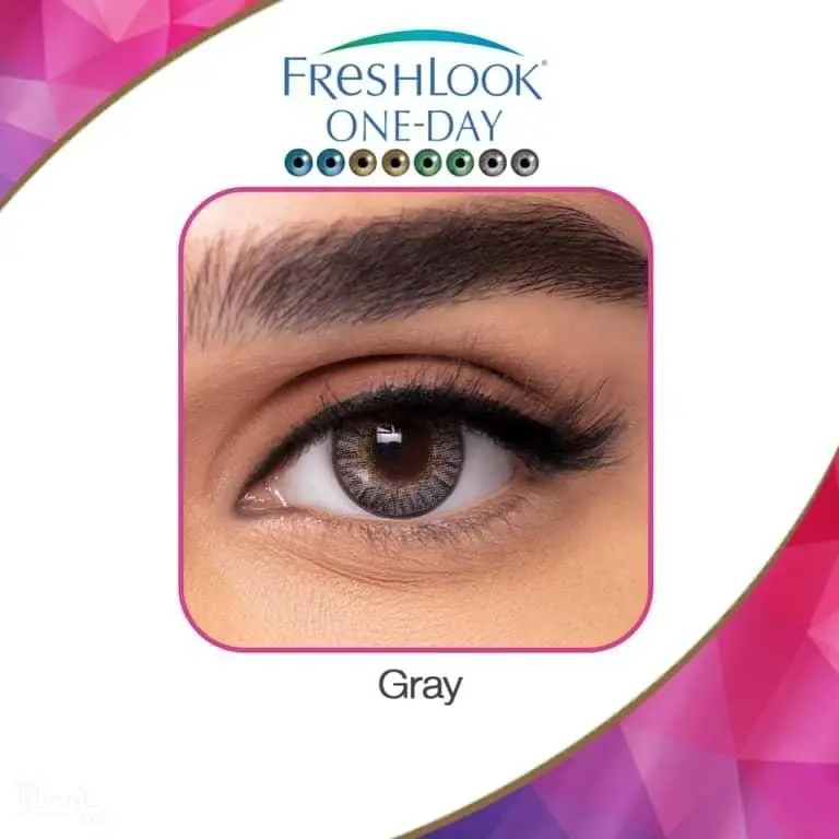 لنز روزانه فرشلوک رنگ طوسی FreshLook Gray