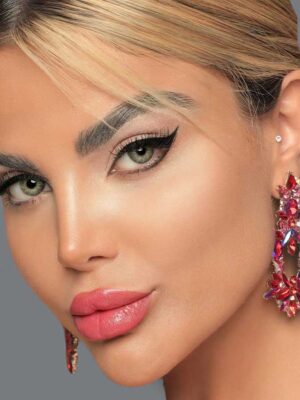 لنز رنگی ایفوریا ایما سبز با مرکزیت خفیف عسلی سالانه