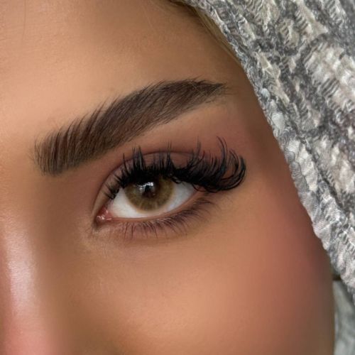 لنز عسلی خاکی بدون دور کافی سلنا