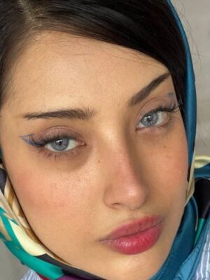 لنز طوسی آبی رگه دار هاوایی بلو سلنا