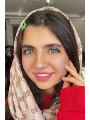 لنز آبی پنج بعدی رگه نقره ای جورجیا بلو آماندا