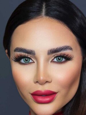 لنز رنگی سلنا ورسا طوسی آبی فیروزه ای دوردار