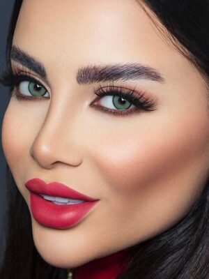 لنز رنگی سلنا ورسا طوسی آبی فیروزه ای دوردار