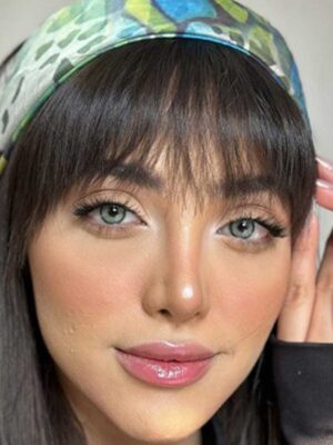 لنز رنگی سلنا ورسا طوسی آبی فیروزه ای دوردار