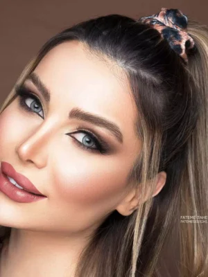لنز آماندا دلفین گری طوسی عسلی دوردار - Image 2
