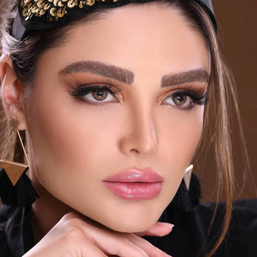 لنز مینی آوا براون قهوه ای عسلی دوردار