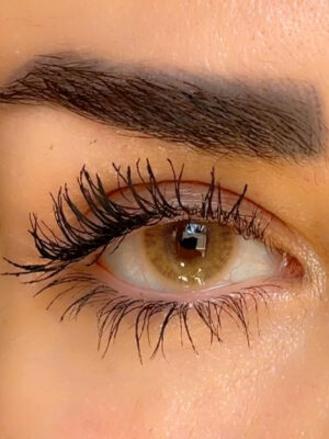 لنز عسلی خاکی بدون دور کد 1126 کافی سلنا