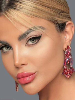 لنز ایفوریا اما سبزعسلی دوردار - Image 3