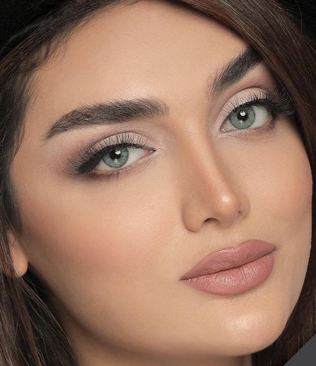 لنز رنگی سبز آبی تیره آیس کالر
