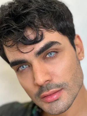 لنز اوربان لایر لاس وگاس اش بلو آبی روشن رگه سبز دور محو - Image 7