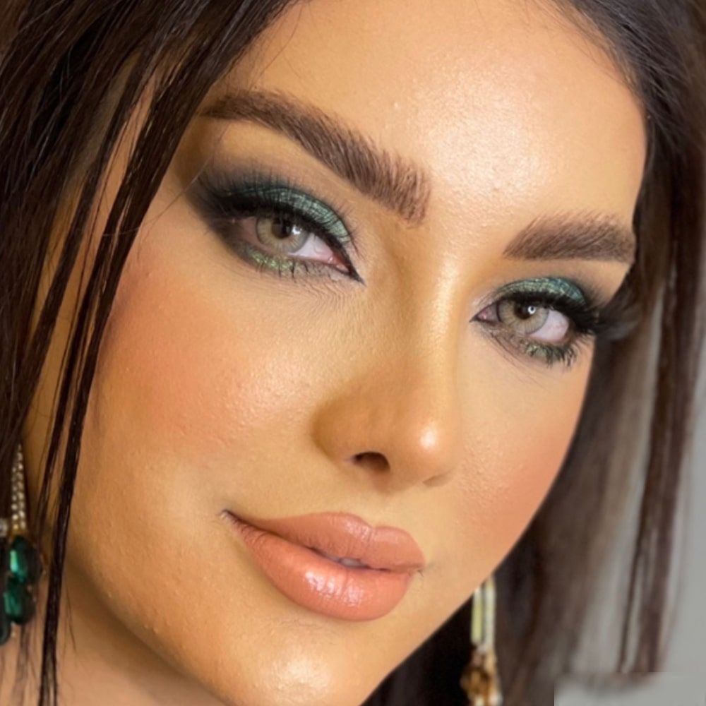 لنز آیس کالر آلوئه ورا طوسی عسلی روشن - Image 2