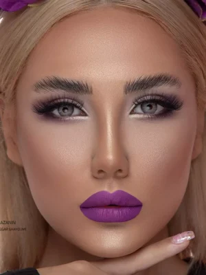 لنز جمستون هانی گری طوسی عسلی دوردار - Image 4