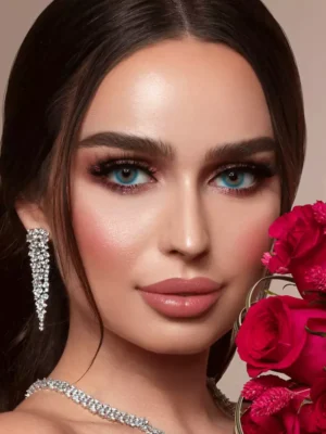 لنز لومینس بلو آبی اقیانوسی بدون دور - Image 9