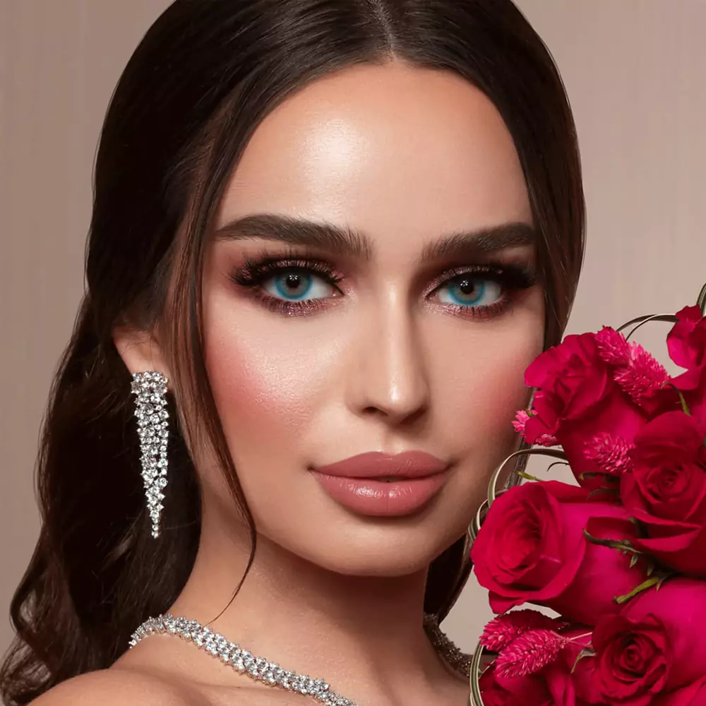 لنز لومینس بلو آبی اقیانوسی بدون دور - Image 9