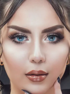 لنز لومینس بلو آبی اقیانوسی بدون دور - Image 8