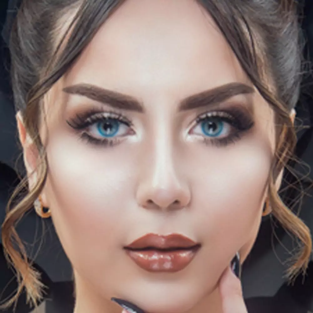لنز لومینس بلو آبی اقیانوسی بدون دور - Image 8