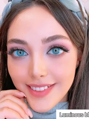 لنز لومینس بلو آبی اقیانوسی بدون دور - Image 5